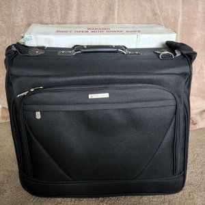 New Oleg Cassini Travel Rolling Garment Bag Black #9844